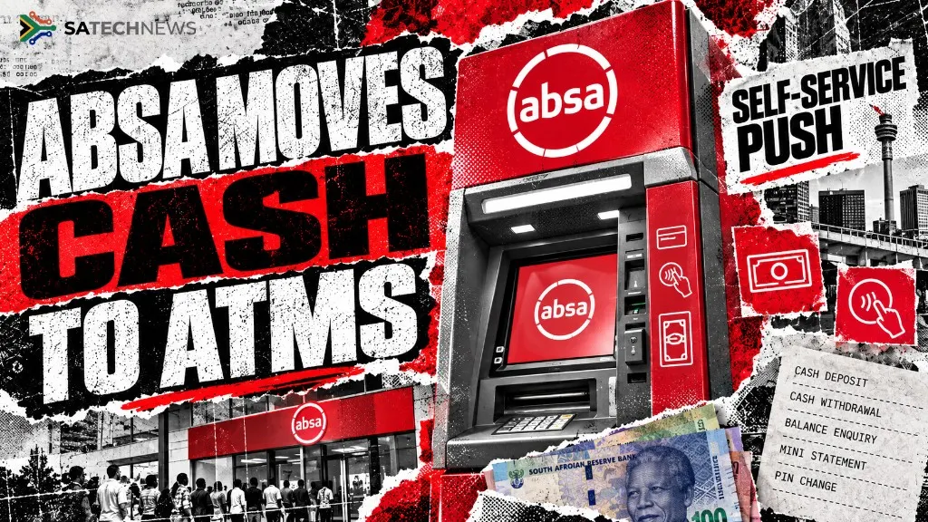 Absa is pulling cash off the branch counter — and betting ATMs can carry the load