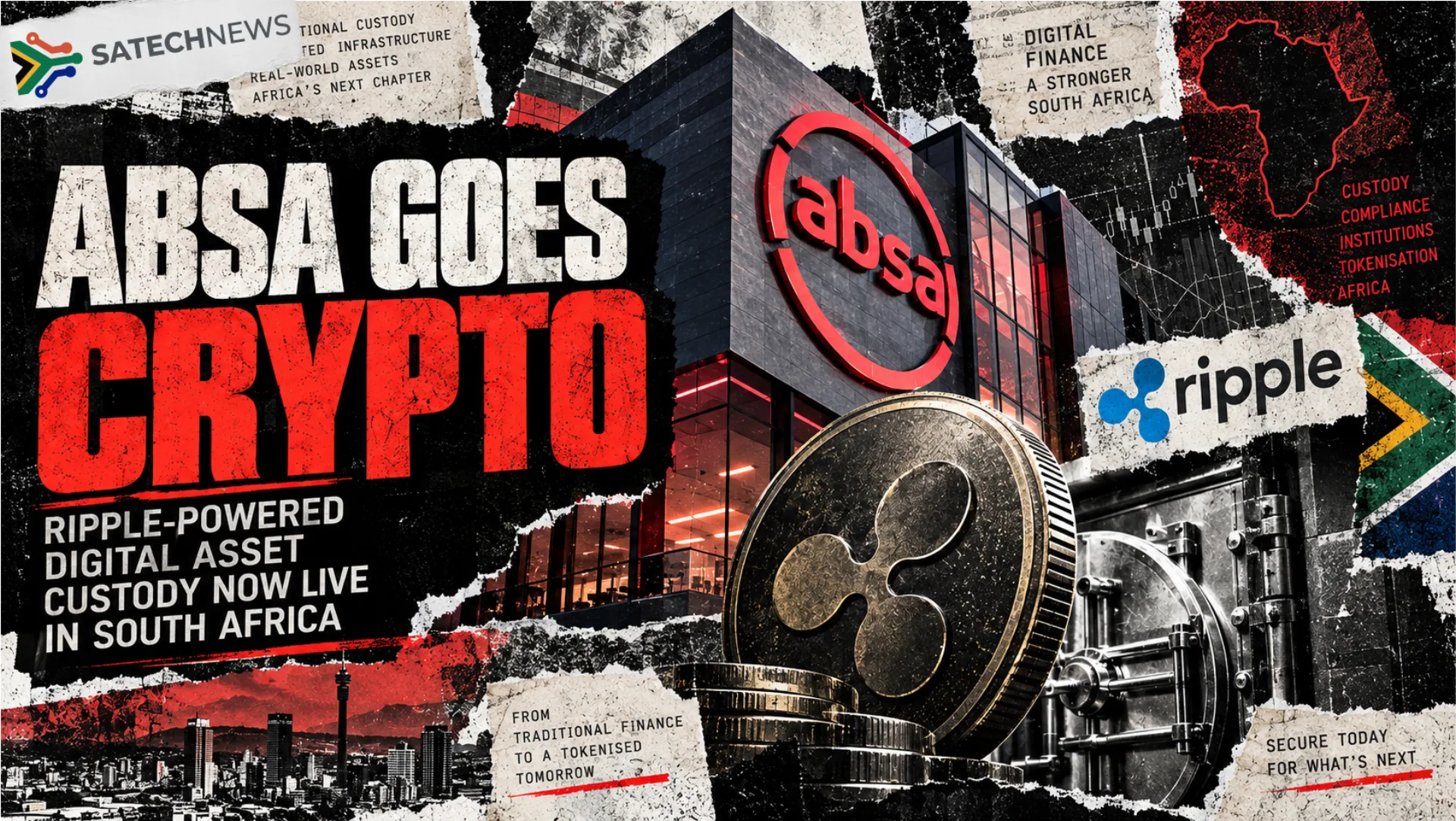 Absa goes crypto: Ripple-powered digital asset custody now live in South Africa