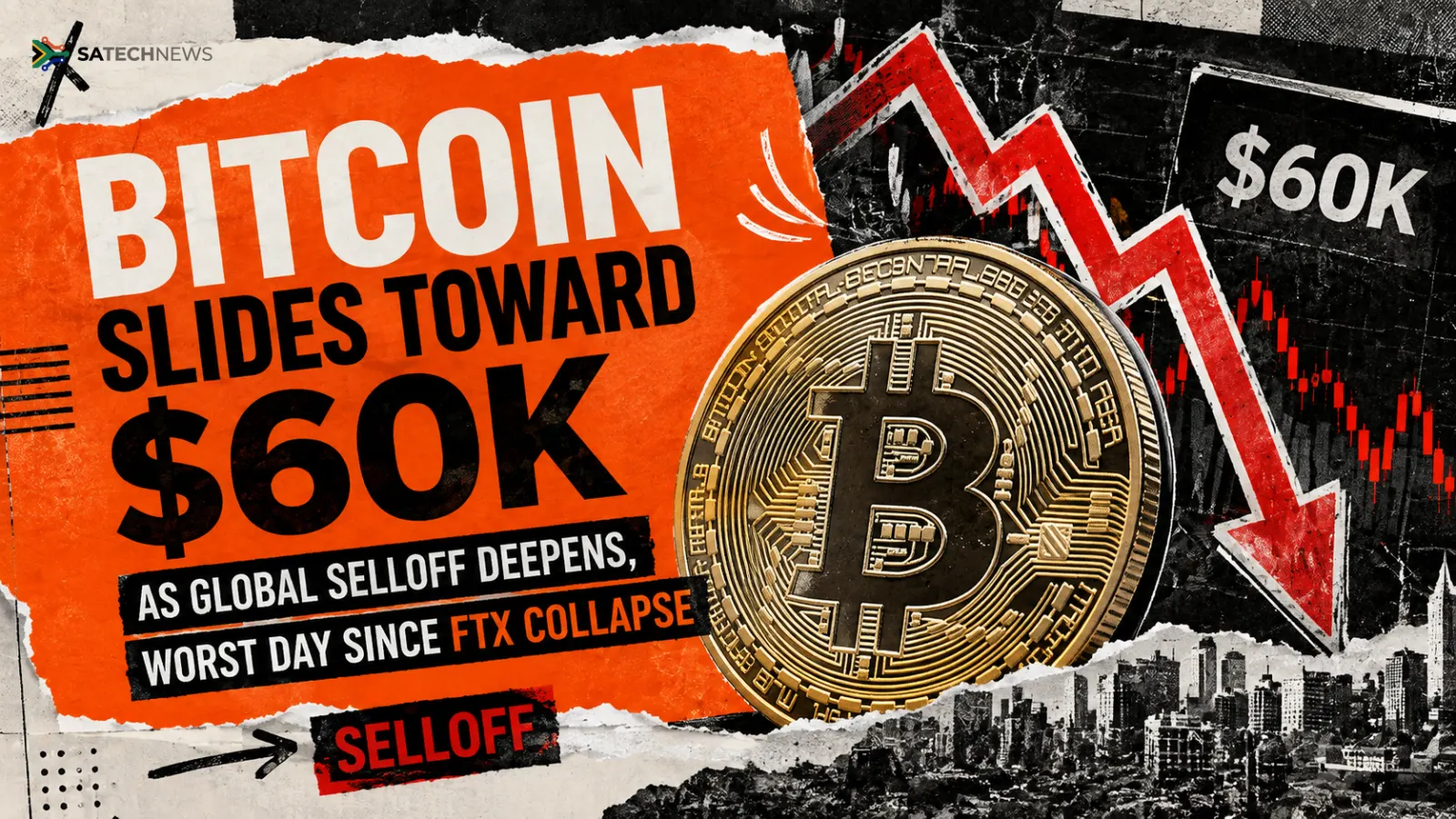 Bitcoin slides toward $60K in worst day since FTX collapse