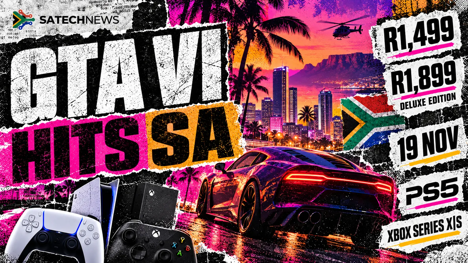 GTA VI lands in South Africa at R1,499 — and the deluxe edition costs R1,899