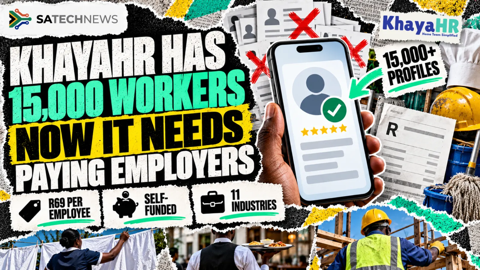 KhayaHR has 15,000 worker profiles. Getting employers to pay is the harder part