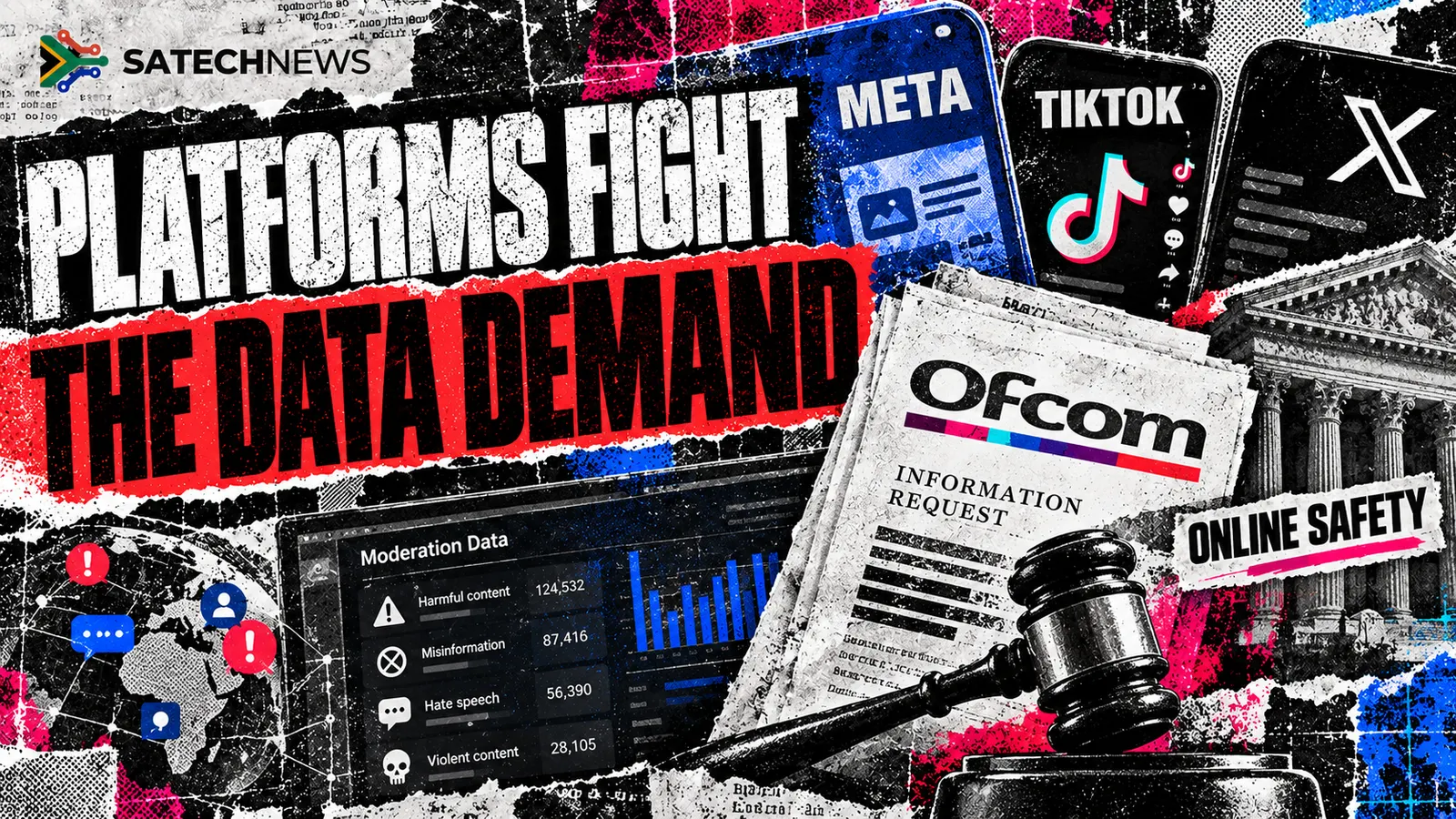 Meta, TikTok and X are fighting Ofcom over data demands — South Africa should watch the precedent