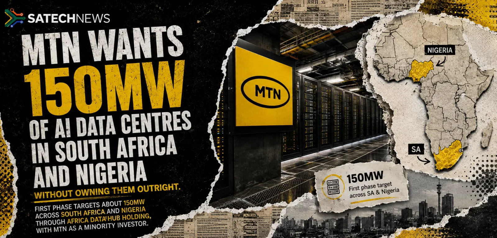 MTN targets 150MW of AI data centres without owning them