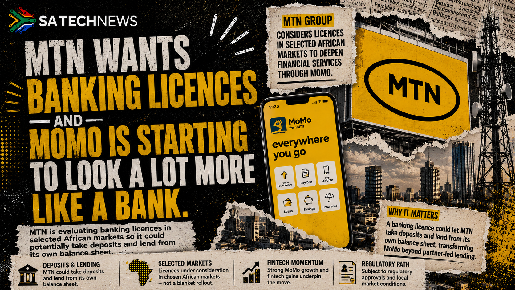 MTN wants banking licences — and MoMo is starting to look a lot more like a bank