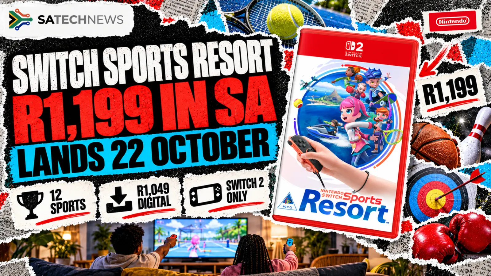 Nintendo Switch Sports Resort lands in South Africa on 22 October at R1,199