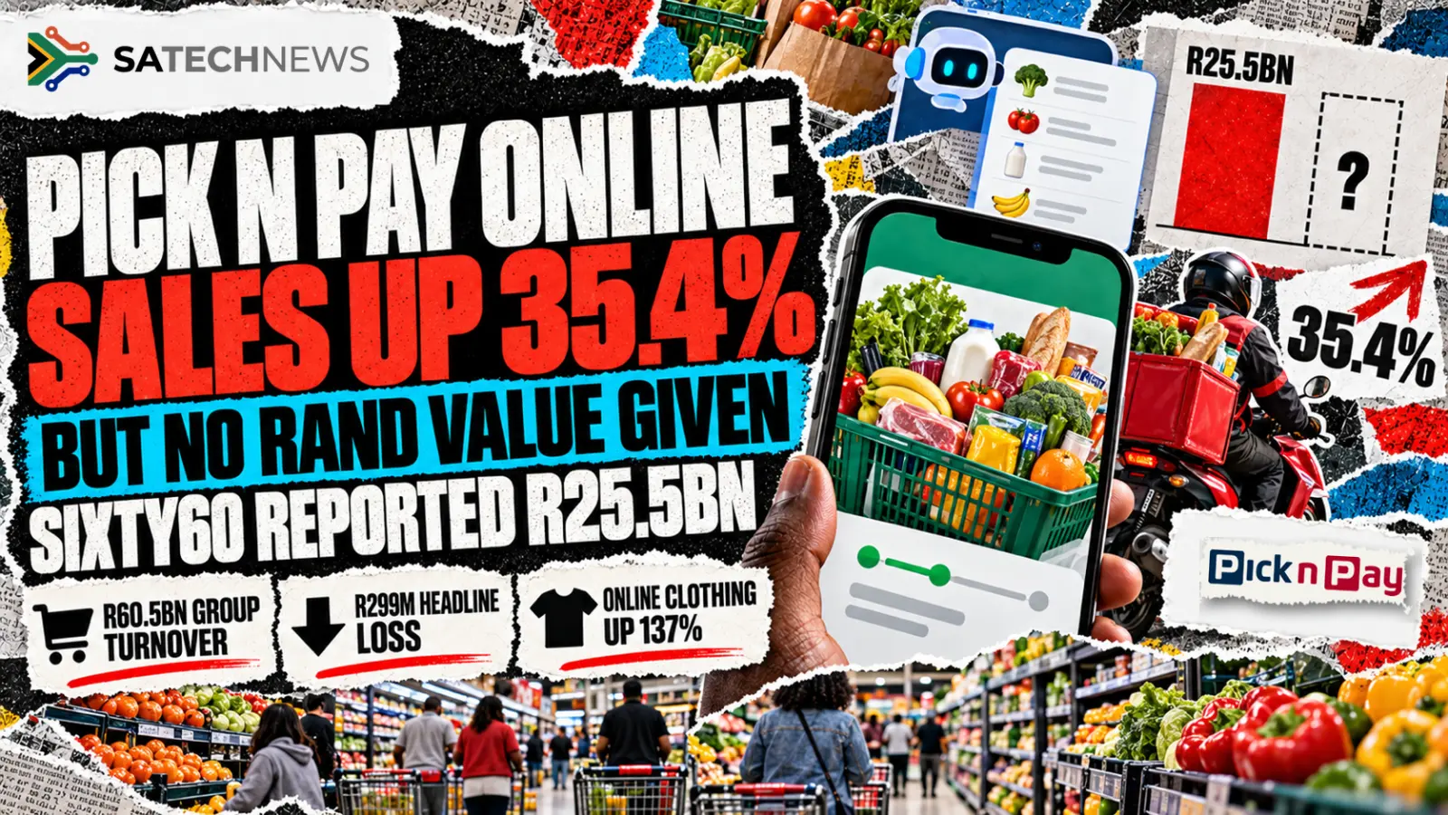 Pick n Pay online turnover rises 35.4%, but its rand value remains undisclosed