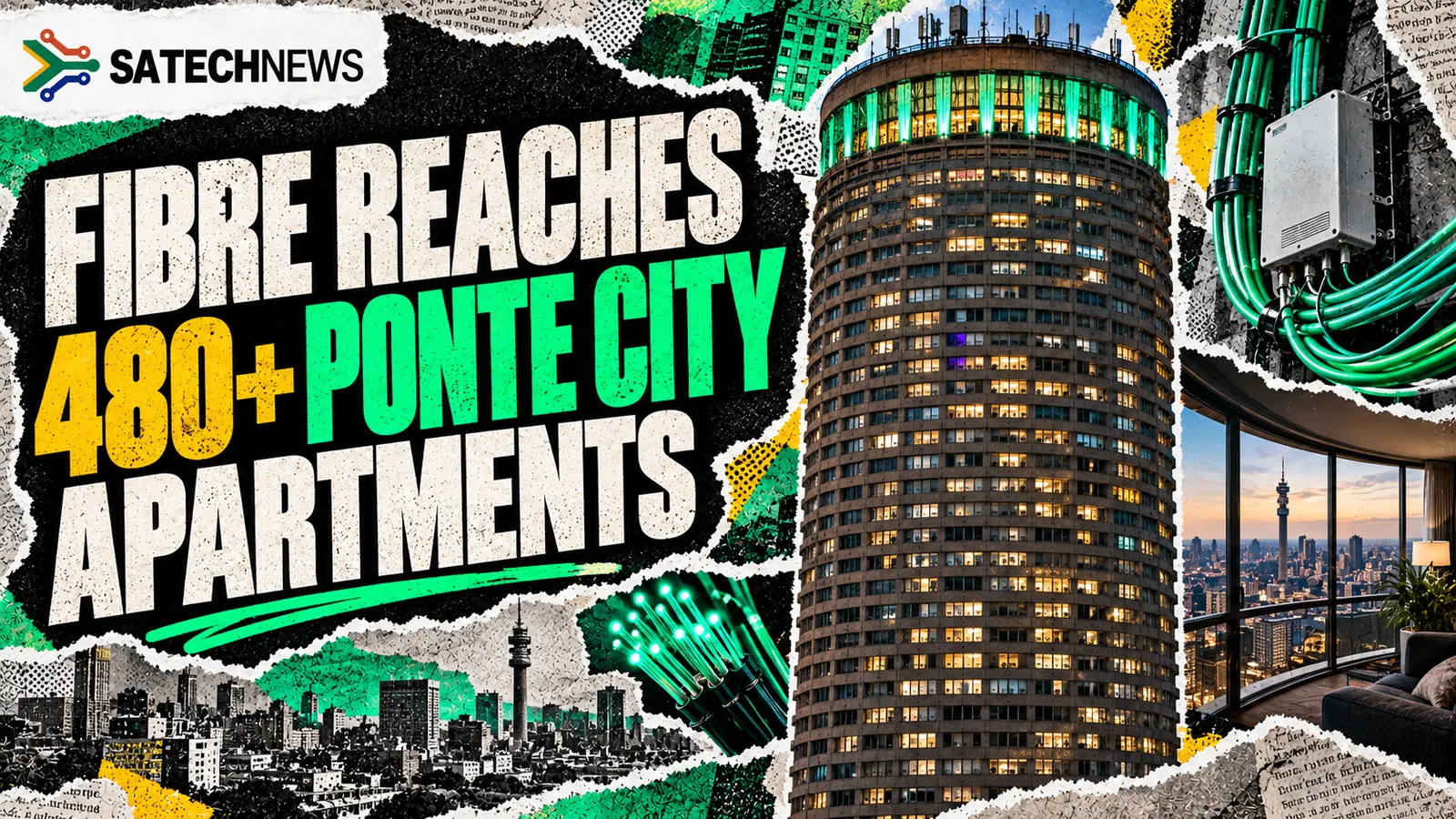 Ponte City gets fibre to more than 480 flats as Johannesburg’s inner-city model shifts