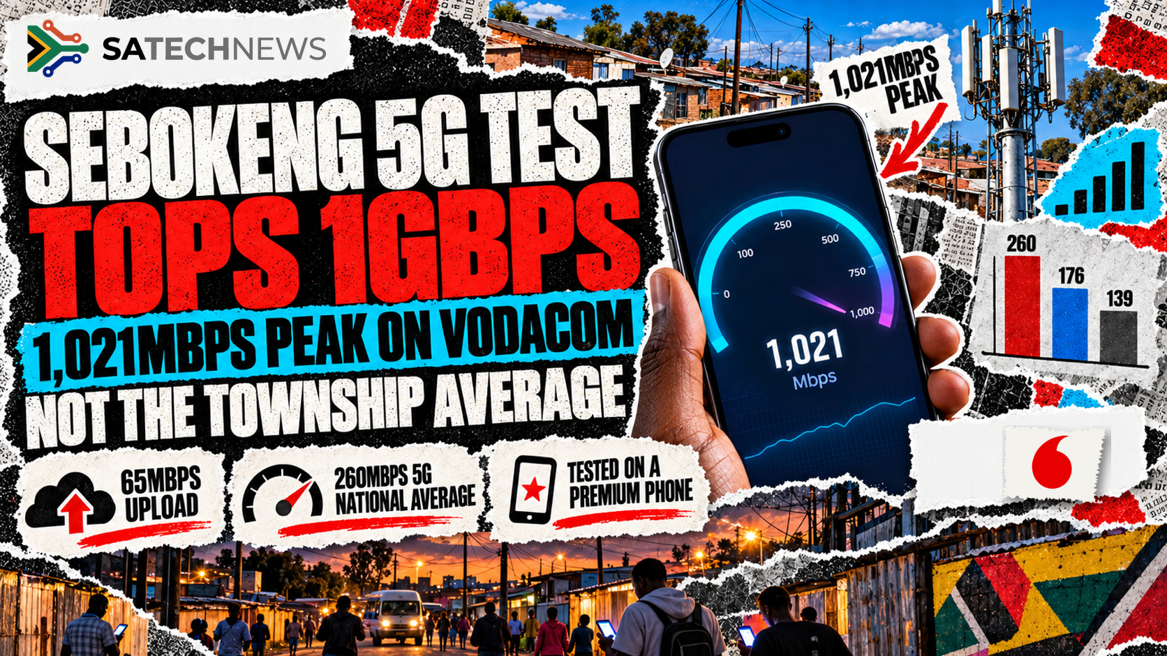 Sebokeng 5G test tops 1Gbps, but Vodacom's peak is not the township's average