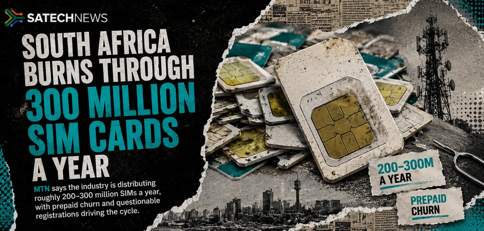 South Africa burns through up to 300 million SIM cards a year