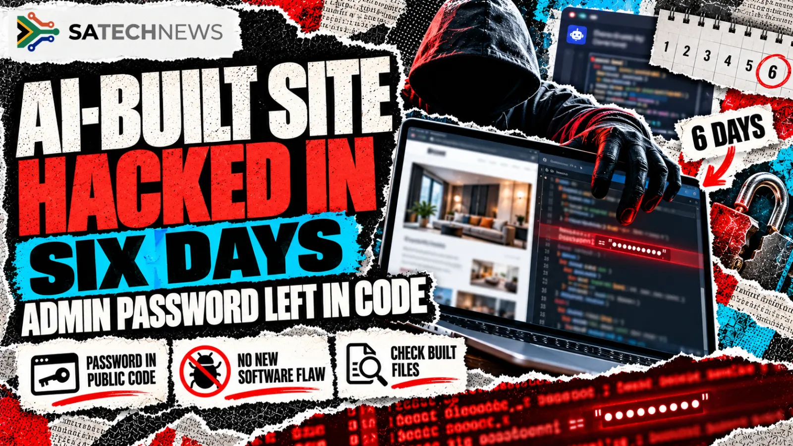 South African AI-built website hacked after six days when admin password was exposed
