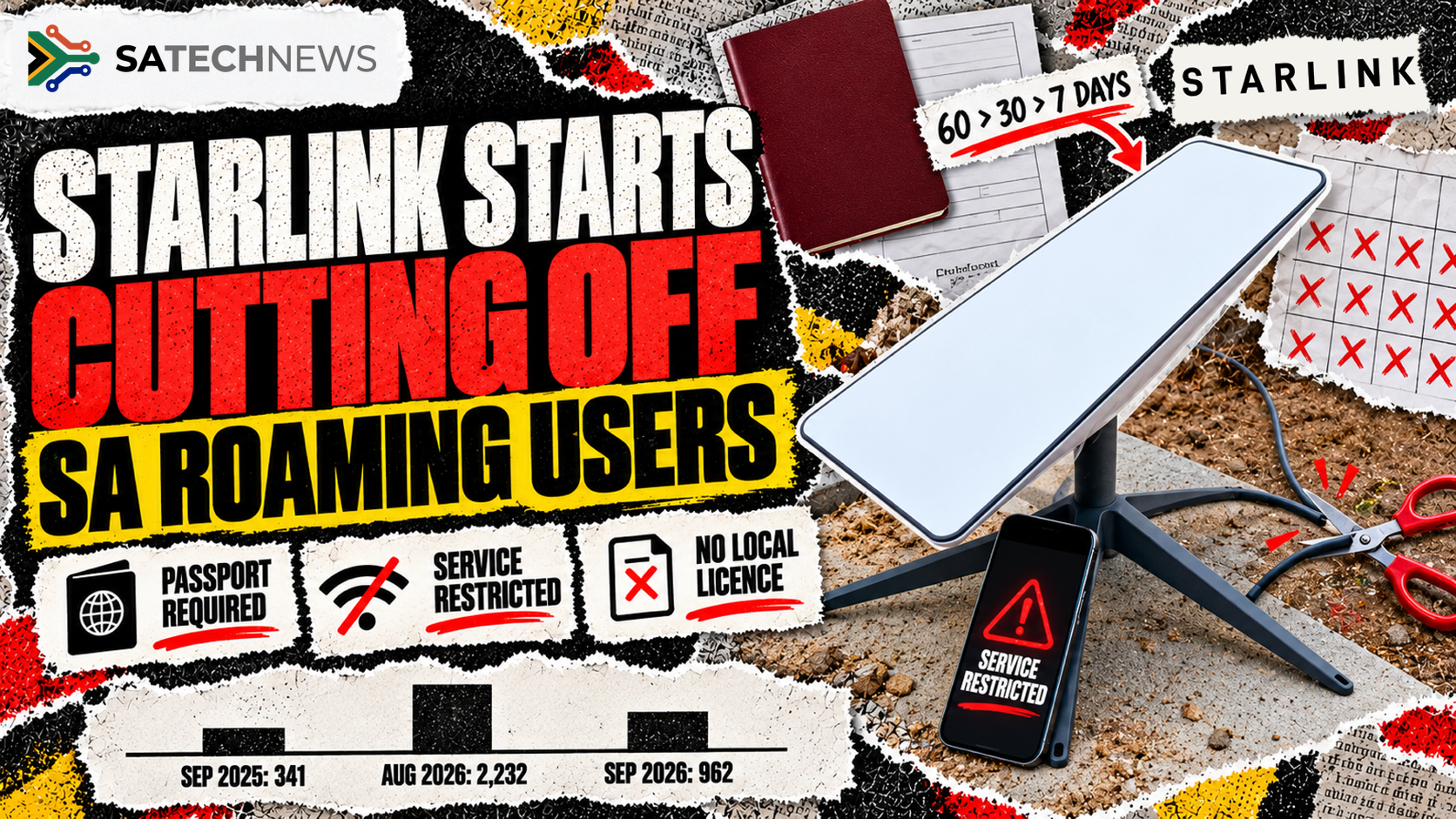Starlink starts cutting off South Africans who roam at home