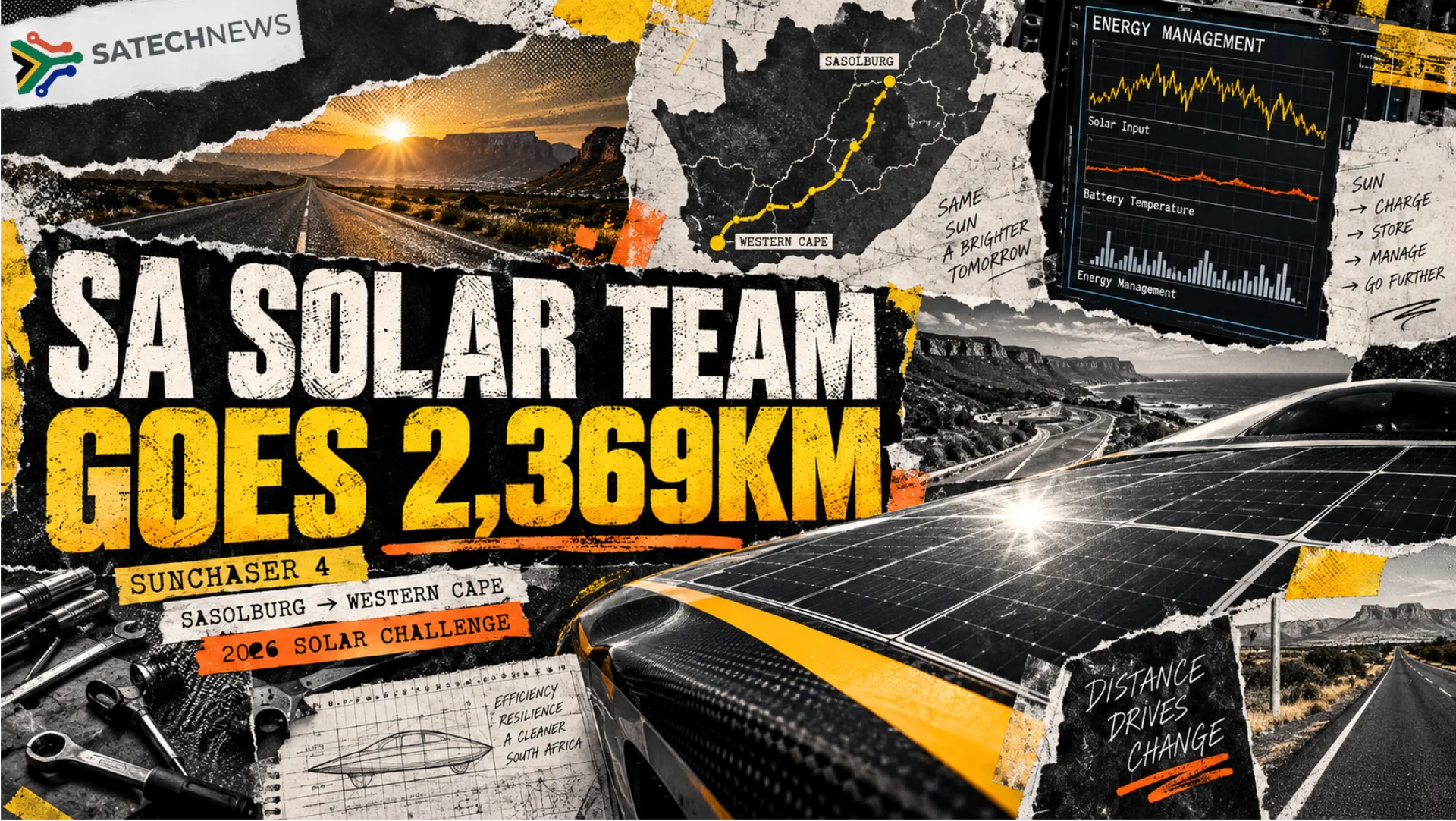 TUT’s SunChaser 4 wins the Sasol Solar Challenge after 2,369km