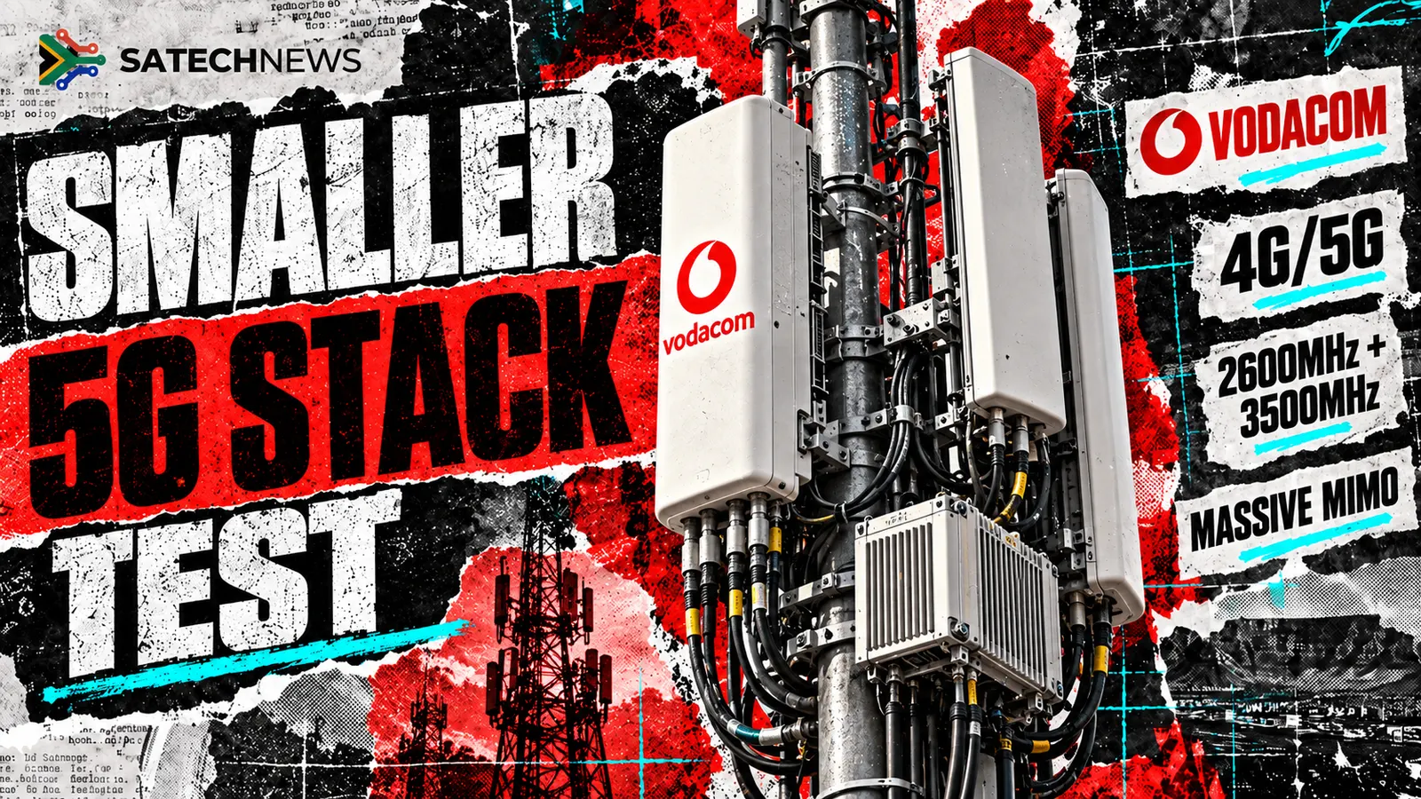 Vodacom tests a smaller 4G/5G antenna stack for crowded South African tower sites
